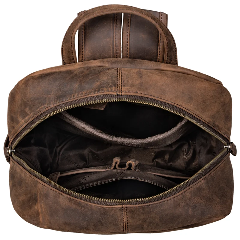 "Quincy" Lederrucksack mit Laptop-Fach 14 - 16 Zoll groß Leder Unisex