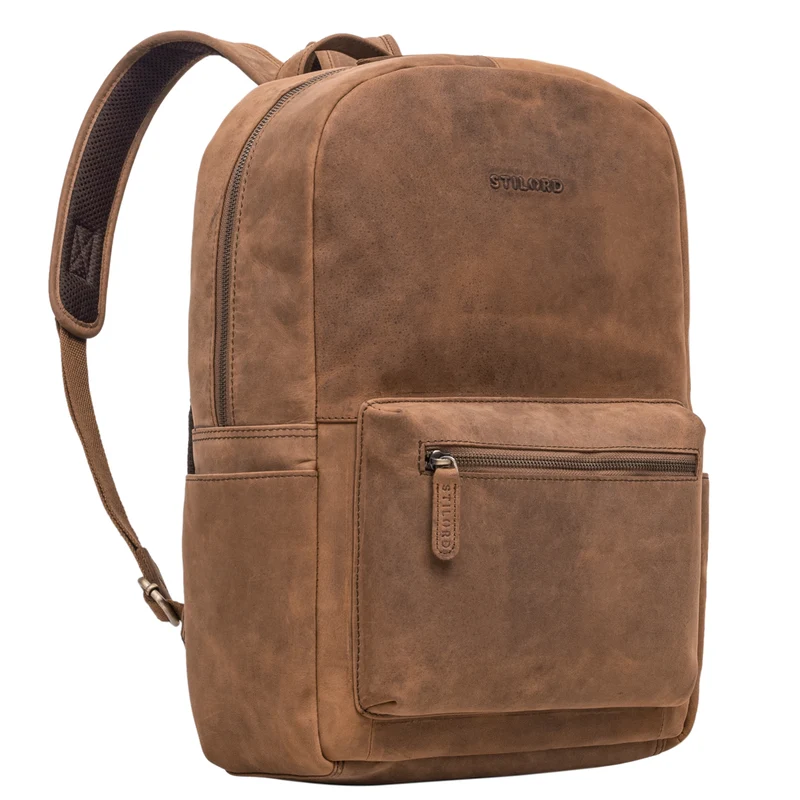 "Quincy" Lederrucksack mit Laptop-Fach 14 - 16 Zoll groß Leder Unisex