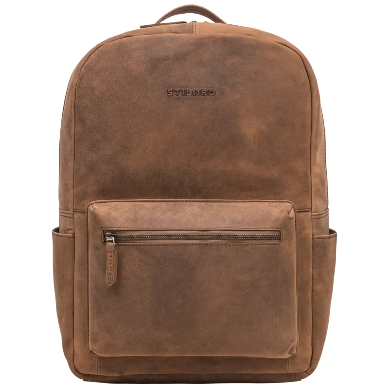 "Quincy" Lederrucksack mit Laptop-Fach 14 - 16 Zoll groß Leder Unisex