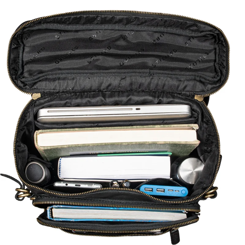 B-WARE "Alvar" Businessrucksack Herren Leder mit Laptopfach