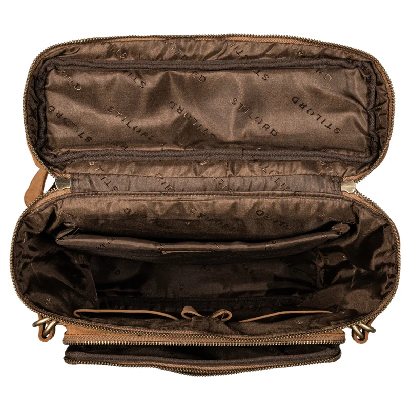 B-WARE "Alvar" Businessrucksack Herren Leder mit Laptopfach