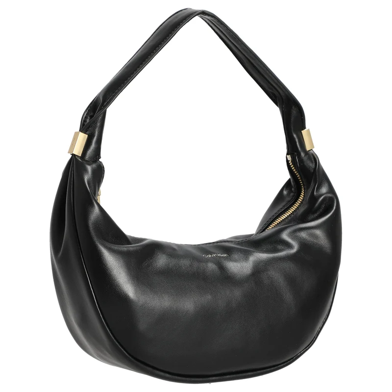 Calvin Klein Pinched Soft Crescent - Schultertasche L 35 cm (schwarz)