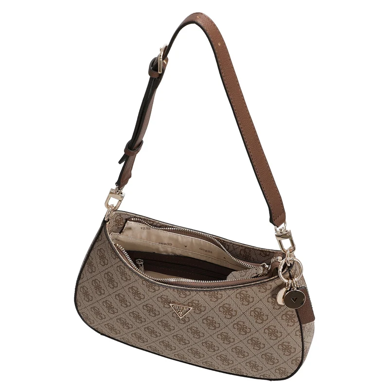 Guess Noelle II Top Zip - Schultertasche 28 cm (latte logo/brown)