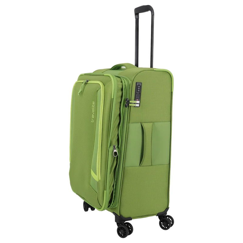 Travelite Corsiica - 4-Rollen-Trolley Set 4tlg. erw. (fresh green)