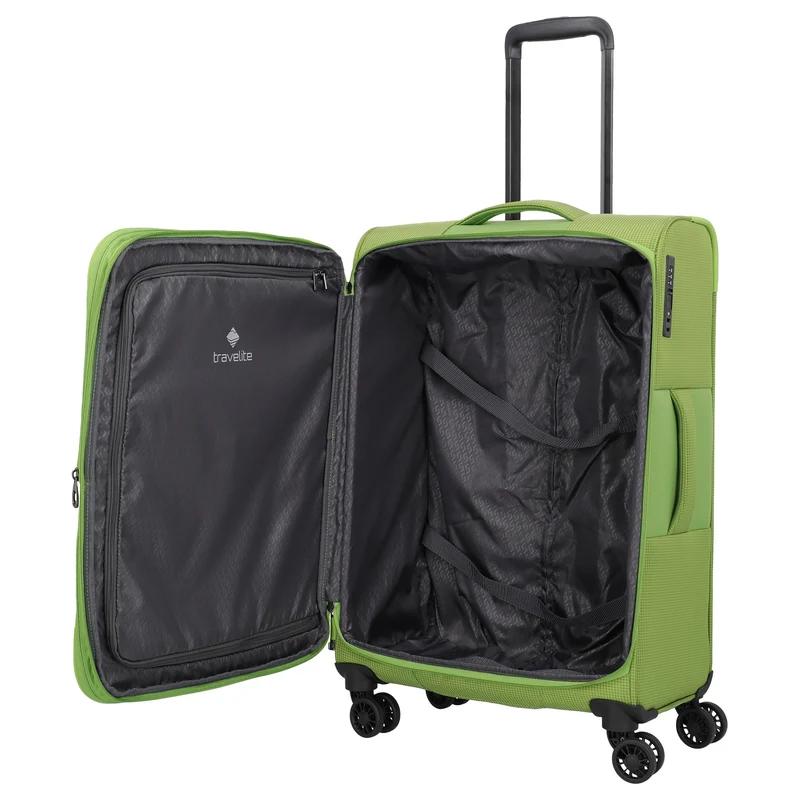 Travelite Corsiica - 4-Rollen-Trolley Set 4tlg. erw. (fresh green)