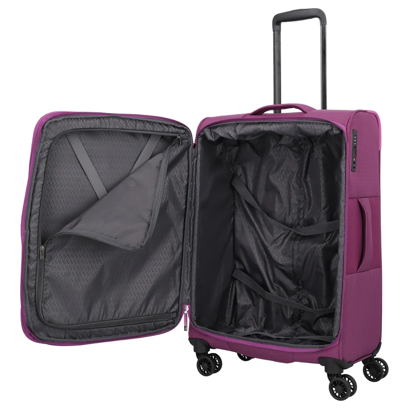 Travelite Corsiica - 4-Rollen-Trolley Set 4tlg. erw. (pink)