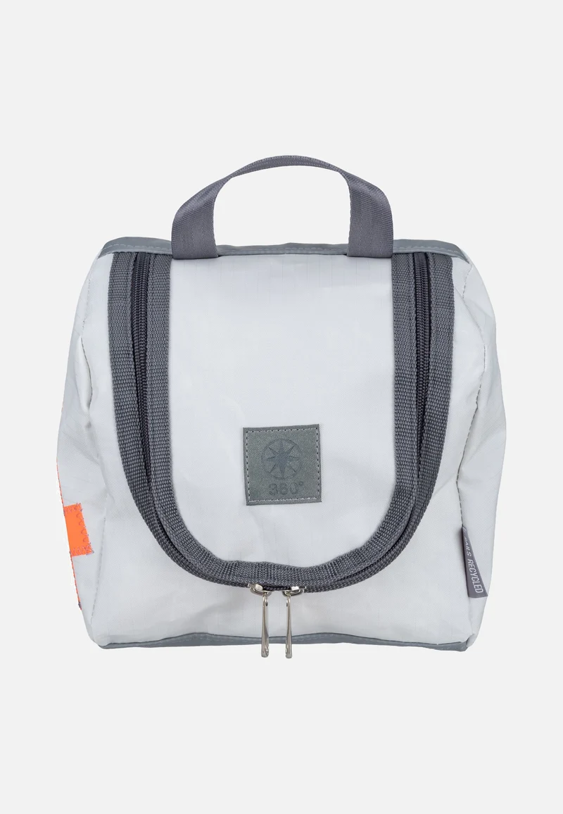 Matrose XL Weiss/Zahl Neonorange - Kulturbeutel