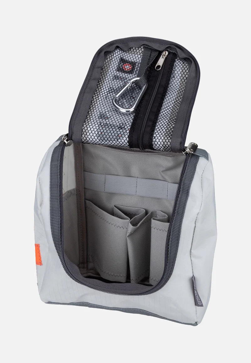 Matrose XL Weiss/Zahl Neonorange - Kulturbeutel
