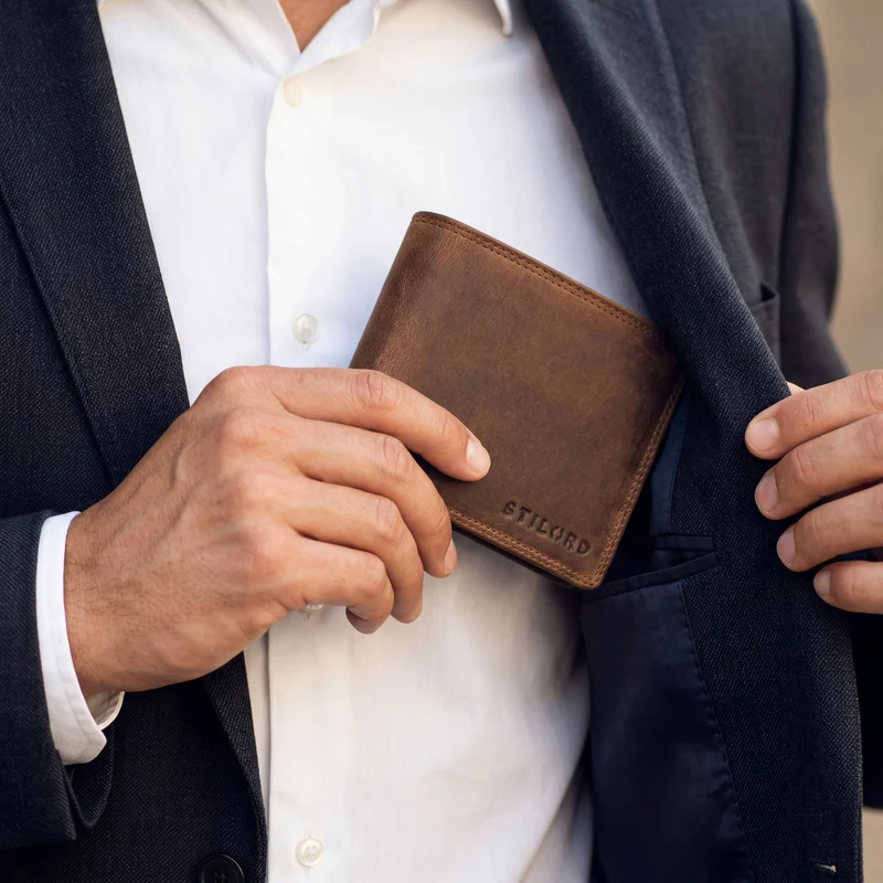 "Lunis" Leder Geldbörse RFID Herren