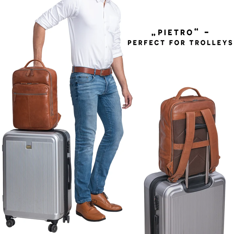 "Pietro" Business Lederrucksack Groß