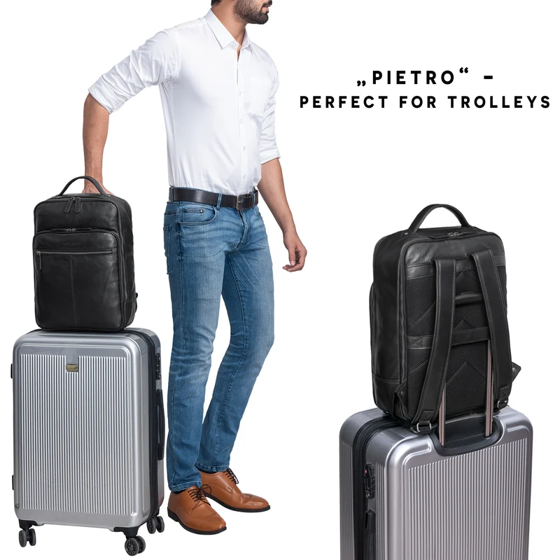 "Pietro" Business Lederrucksack Groß