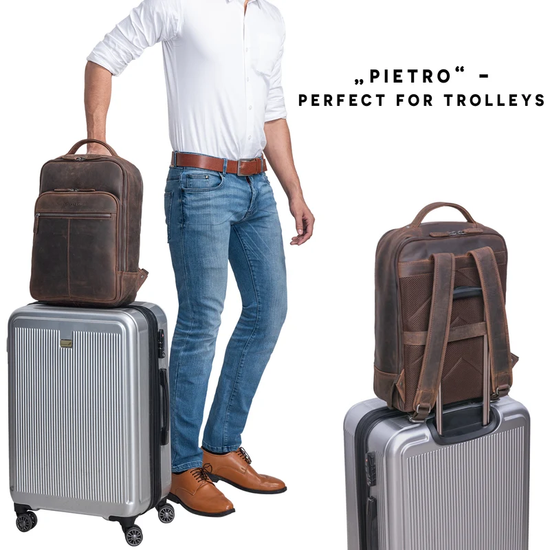 "Pietro" Business Lederrucksack Groß