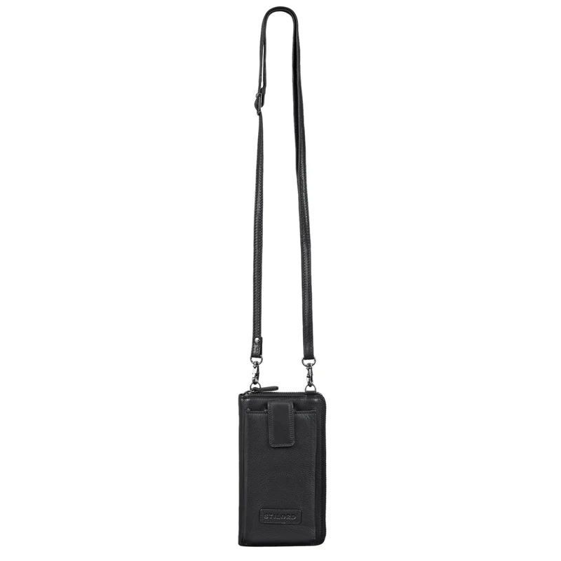 "Nelly" Geldbörse mit Handyfach Leder 3-in-1 Handytasche Umhängetasche Portemonnaie zum Umhängen