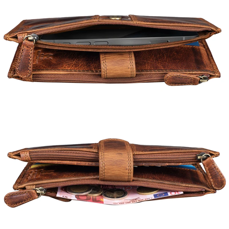 "Alyssa" Portemonnaie Handy Leder Damen