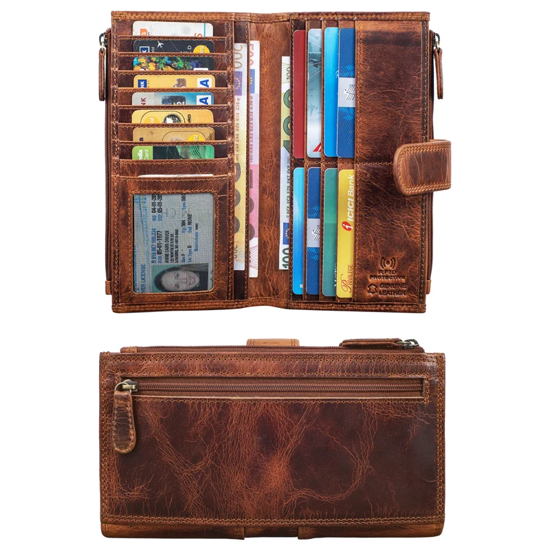 "Alyssa" Portemonnaie Handy Leder Damen