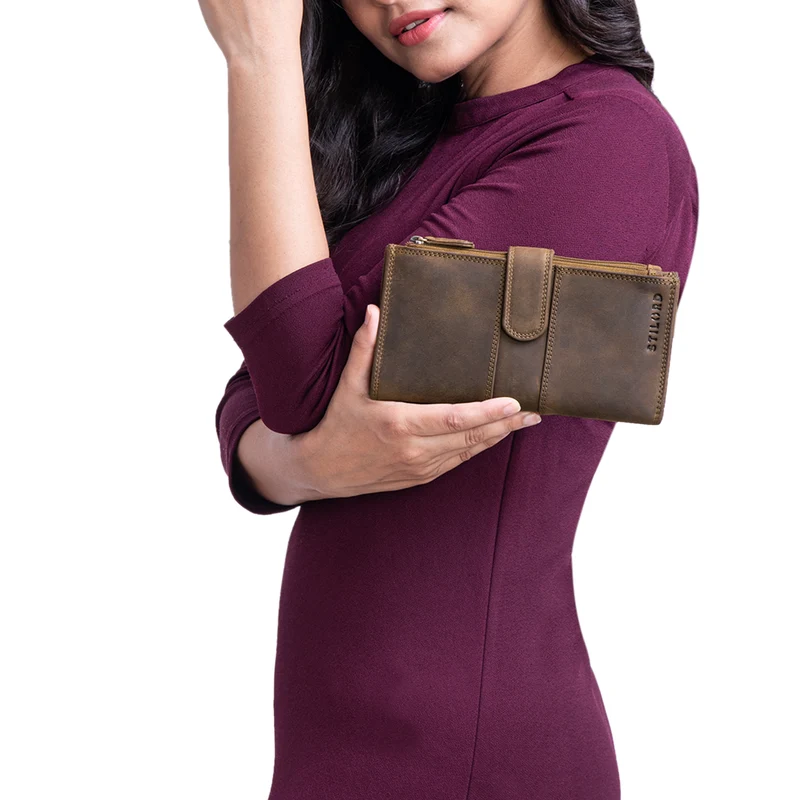 "Alyssa" Portemonnaie Handy Leder Damen