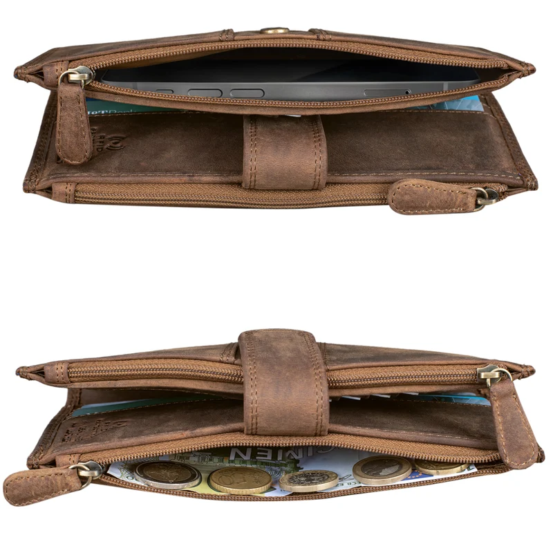"Alyssa" Portemonnaie Handy Leder Damen