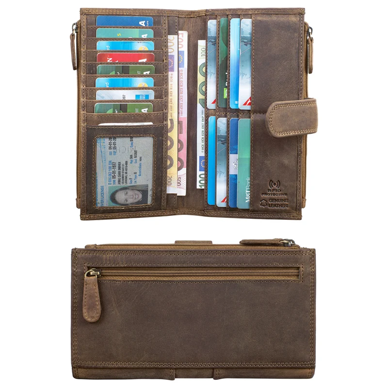 "Alyssa" Portemonnaie Handy Leder Damen