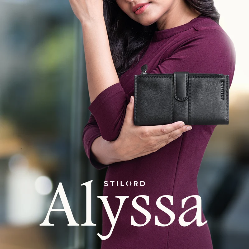 "Alyssa" Portemonnaie Handy Leder Damen