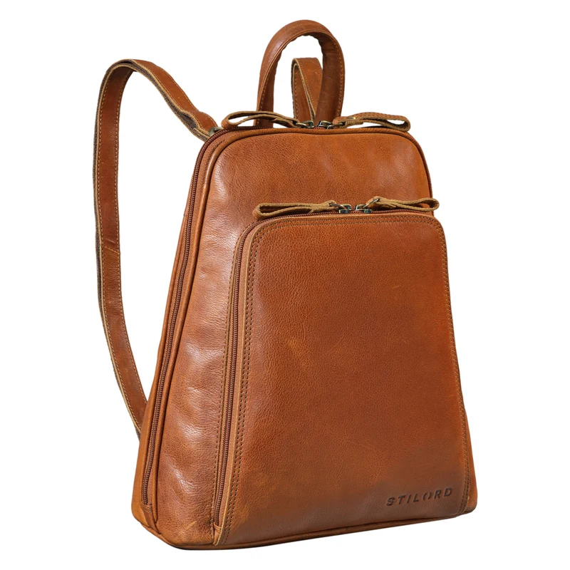 B-WARE "Martha" Lederrucksack Frauen Vintage