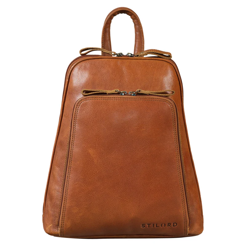 B-WARE "Martha" Lederrucksack Frauen Vintage