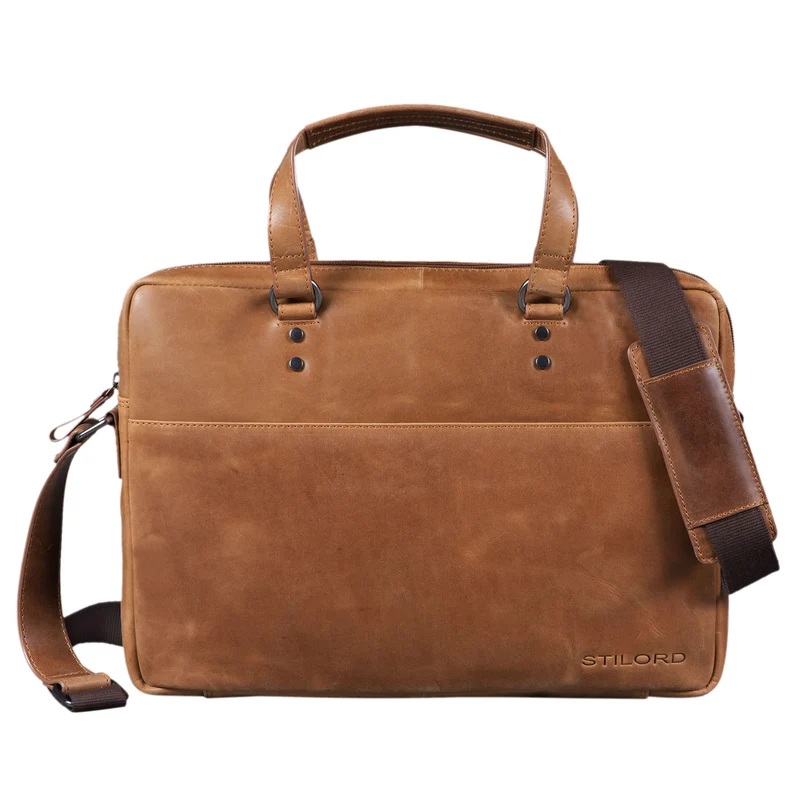 B-WARE "Cornelius" Leder Aktentasche 15.6 Zoll
