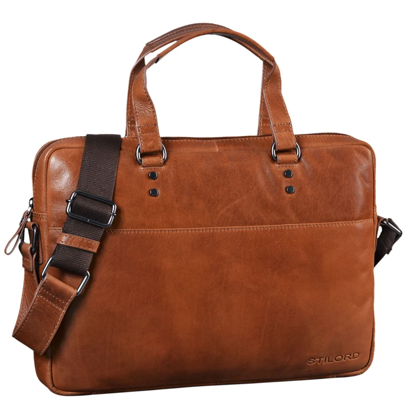 B-WARE "Cornelius" Leder Aktentasche 15.6 Zoll
