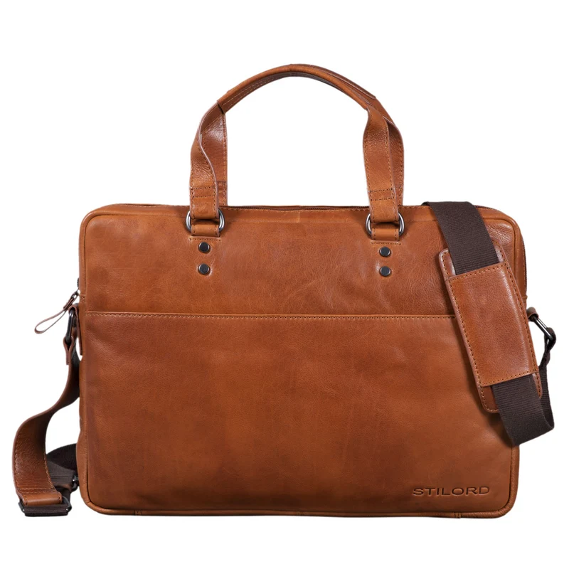 B-WARE "Cornelius" Leder Aktentasche 15.6 Zoll