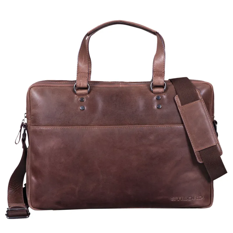 B-WARE "Cornelius" Leder Aktentasche 15.6 Zoll