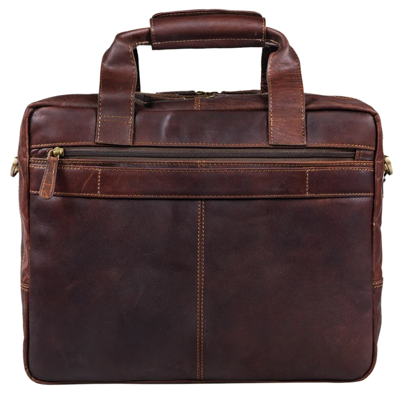 B-WARE "Experience" Vintage Lehrertasche Leder groß
