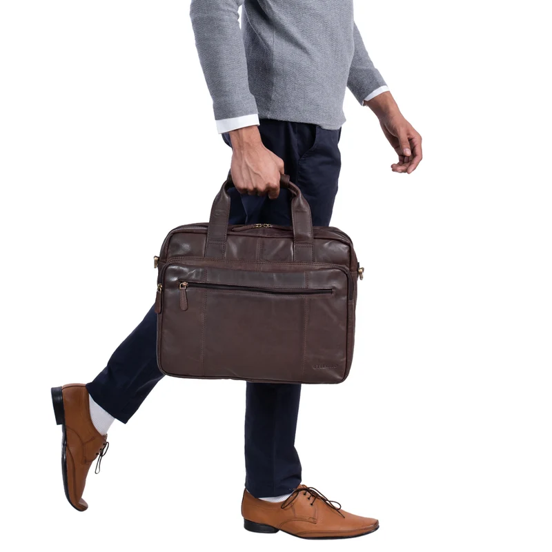 B-WARE "Experience" Vintage Lehrertasche Leder groß