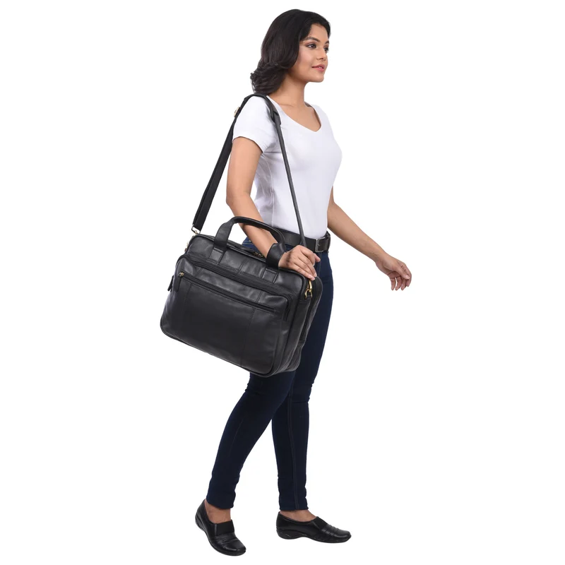 B-WARE "Experience" Vintage Lehrertasche Leder groß