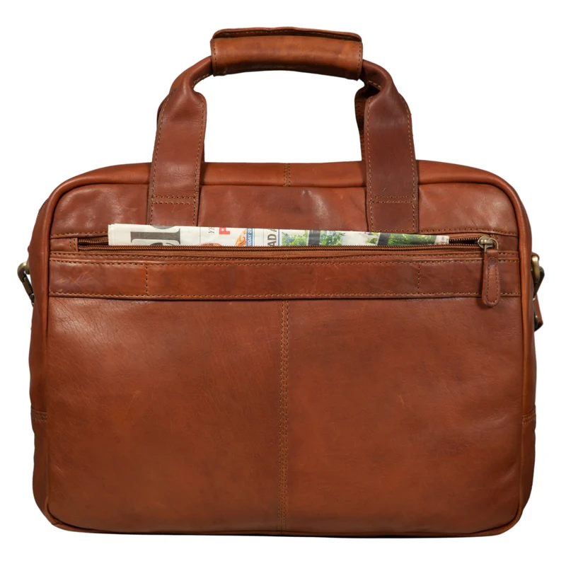 B-WARE "Experience" Vintage Lehrertasche Leder groß