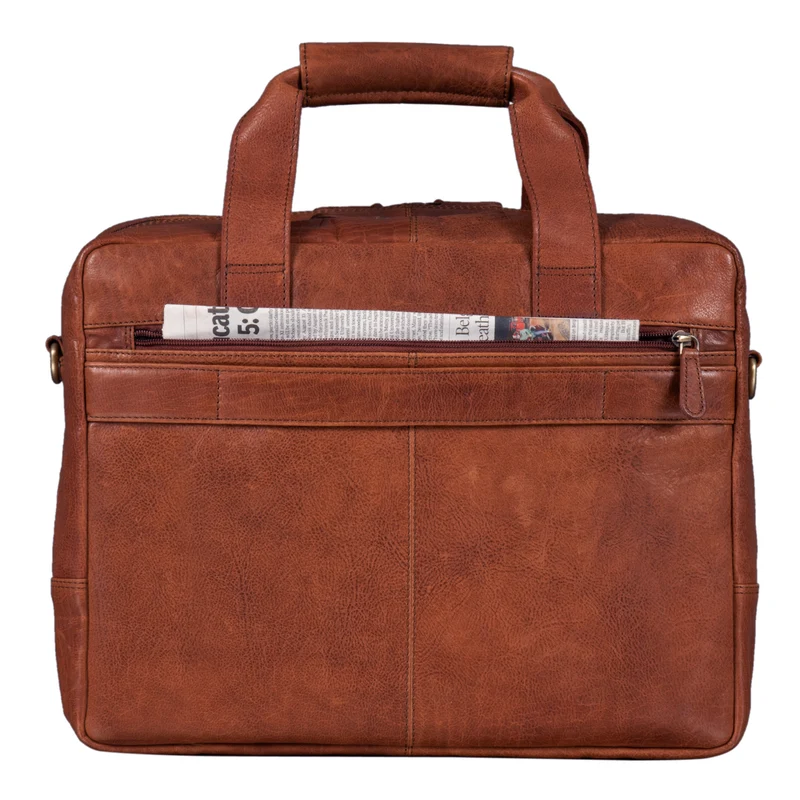 B-WARE "Experience" Vintage Lehrertasche Leder groß