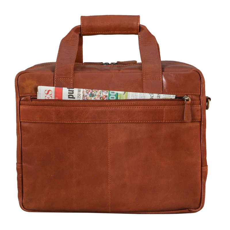 B-WARE "Experience" Vintage Lehrertasche Leder groß