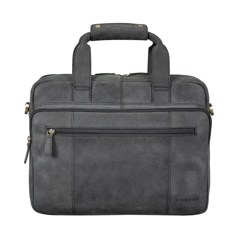 B-WARE "Experience" Vintage Lehrertasche Leder groß