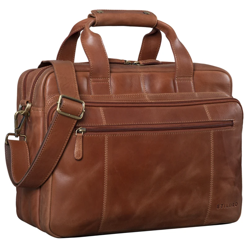 B-WARE "Experience" Vintage Lehrertasche Leder groß