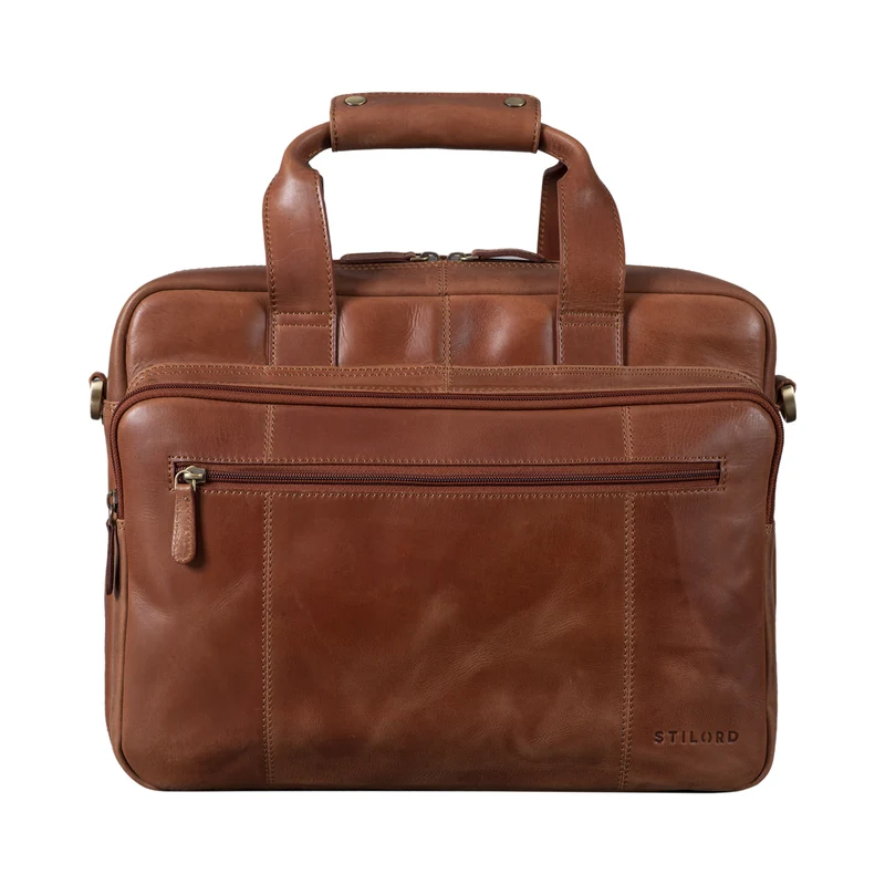 B-WARE "Experience" Vintage Lehrertasche Leder groß
