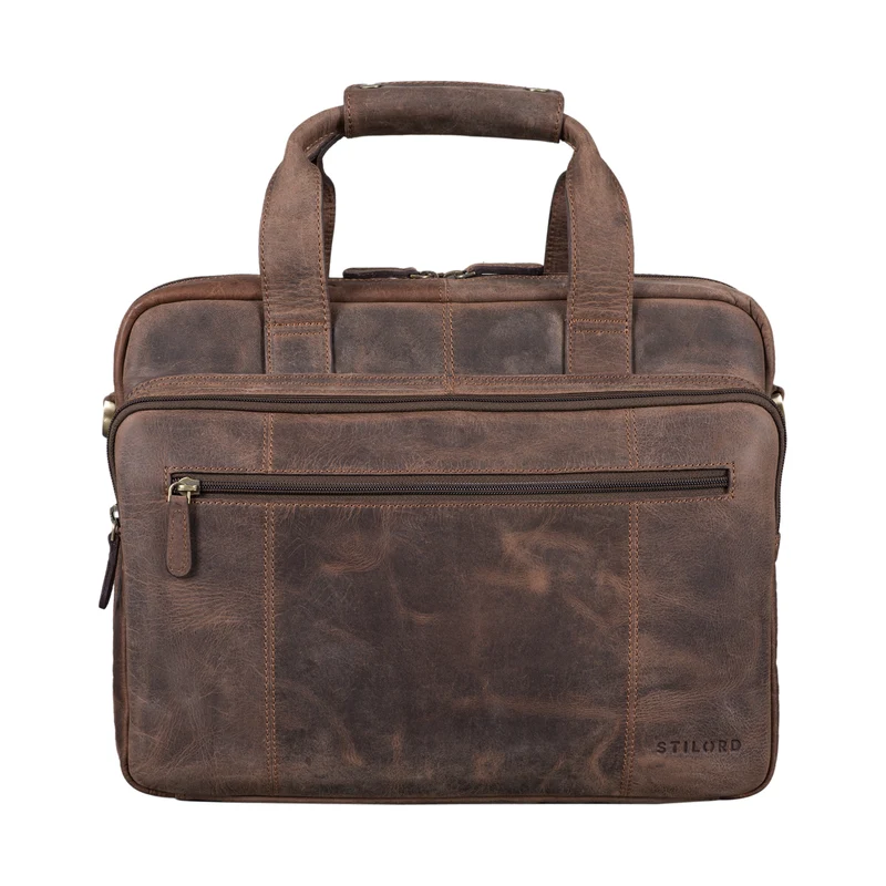 B-WARE "Experience" Vintage Lehrertasche Leder groß