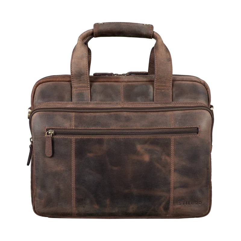 B-WARE "Experience" Vintage Lehrertasche Leder groß