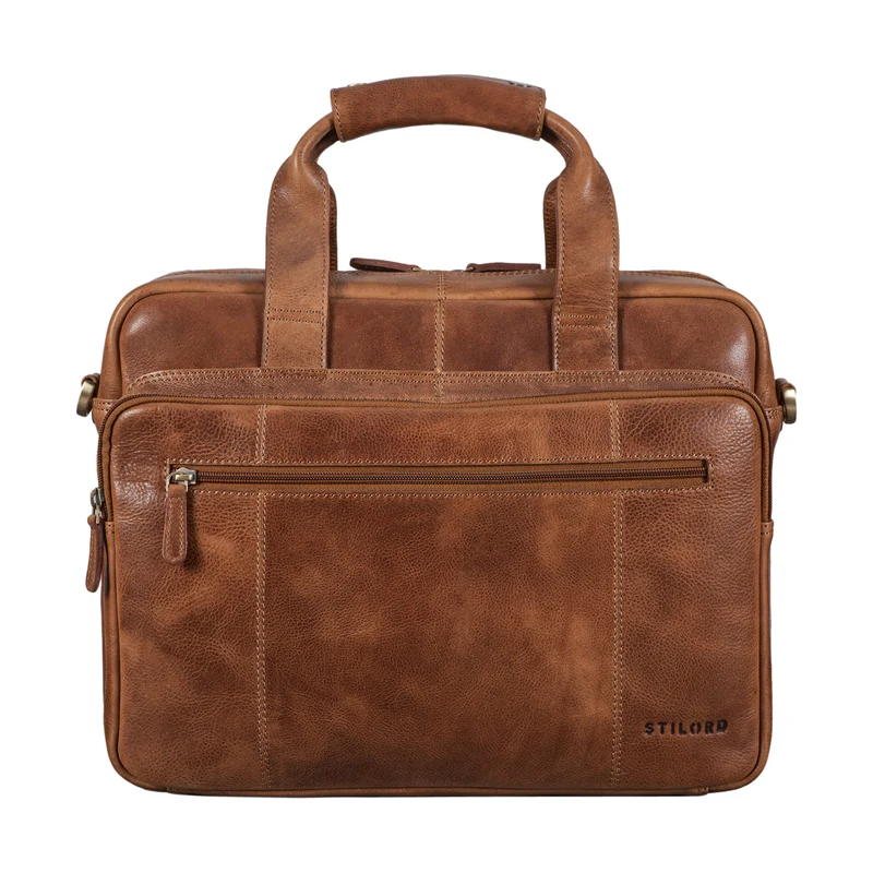B-WARE "Experience" Vintage Lehrertasche Leder groß
