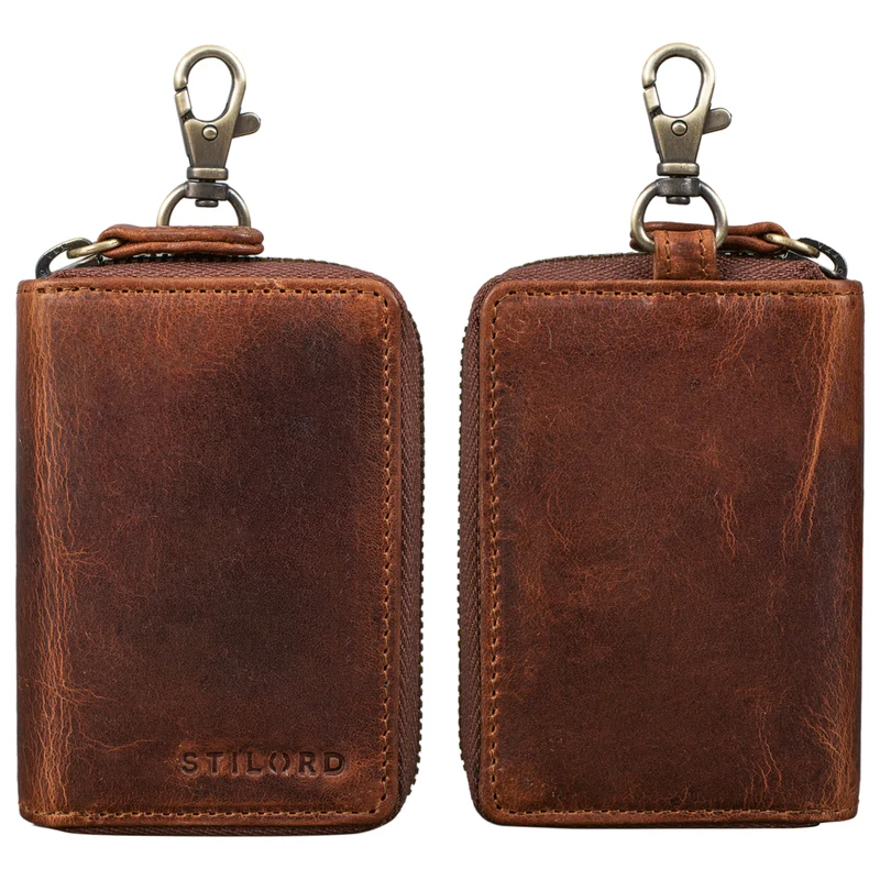 "Emory" Schlüsseletui mit Kartenfach Leder
