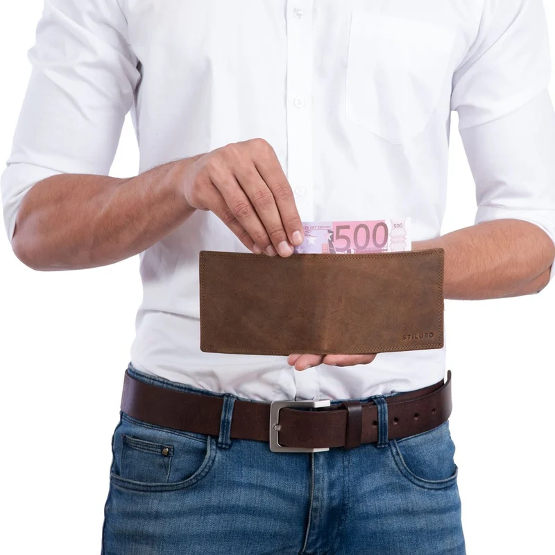 B-WARE | Ledergeldbörse Herren Portemonnaie