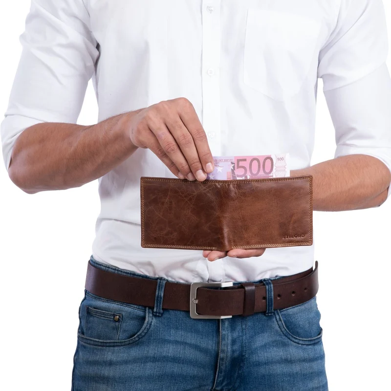 B-WARE | Ledergeldbörse Herren Portemonnaie