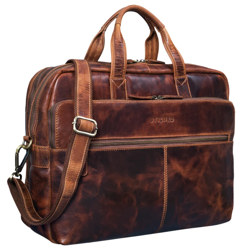 B-WARE "William" Lehrertasche Herren Leder