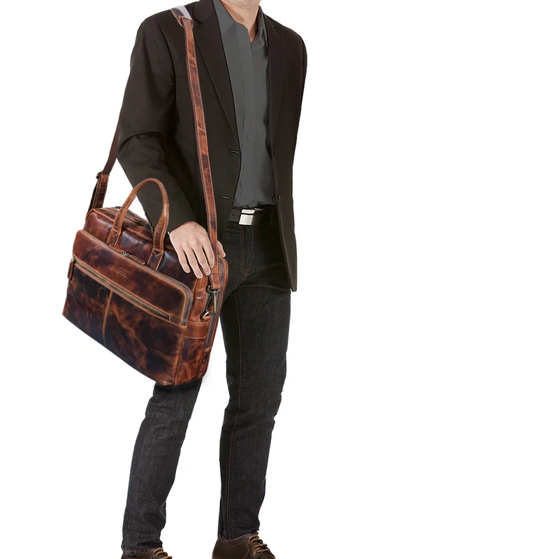 B-WARE "William" Lehrertasche Herren Leder