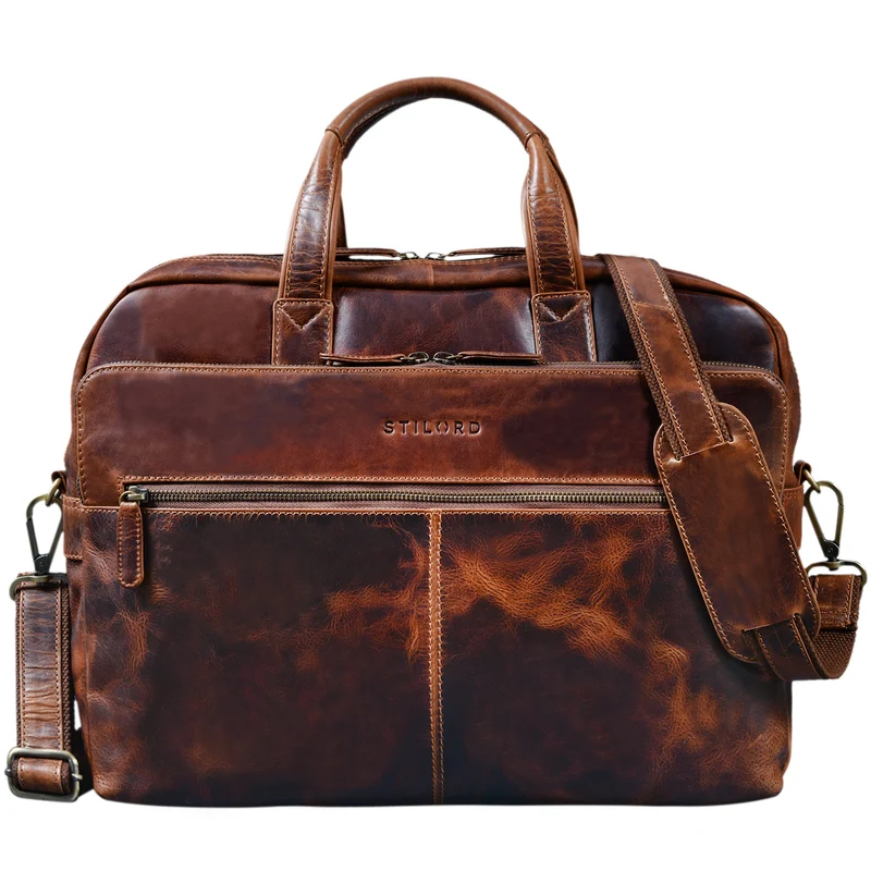 B-WARE "William" Lehrertasche Herren Leder