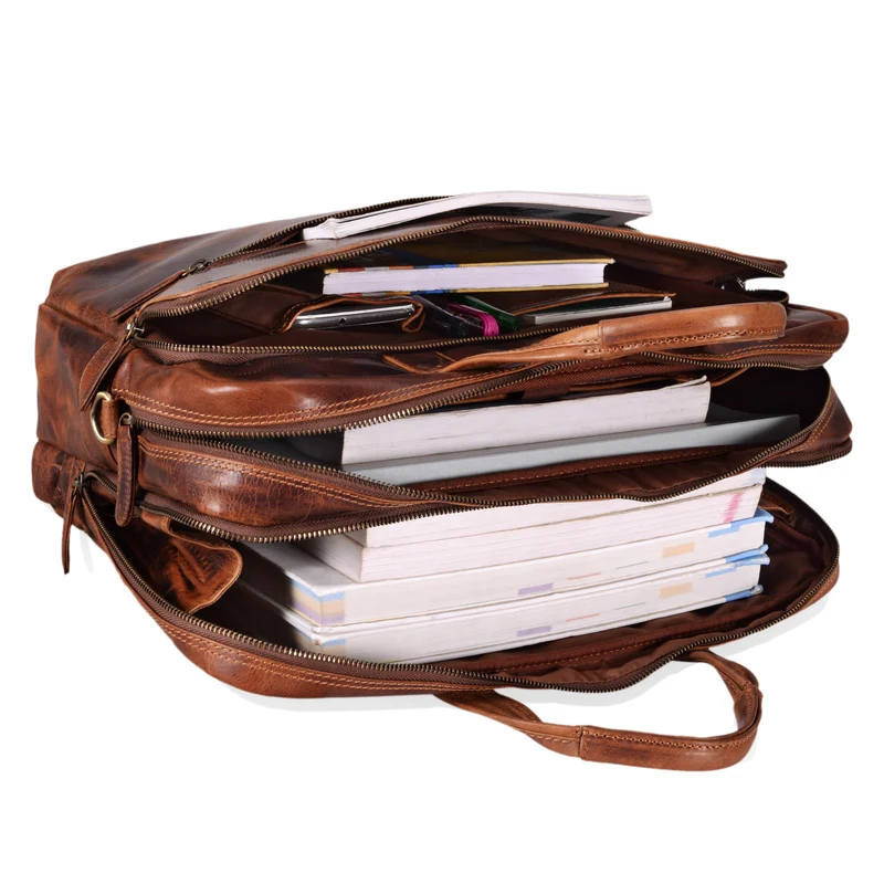 B-WARE "William" Lehrertasche Herren Leder