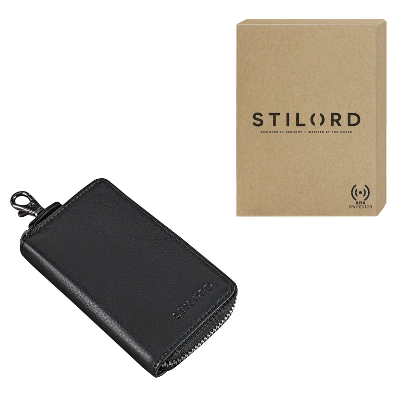 "Fidelis" Leder Schlüsselmäppchen Vintage
