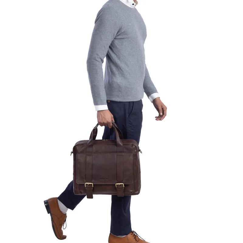 B-WARE "Jairo" Vintage Business Tasche Leder